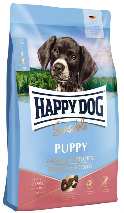 HappyDog Sens. Puppy Salmon & Potato 1 kg