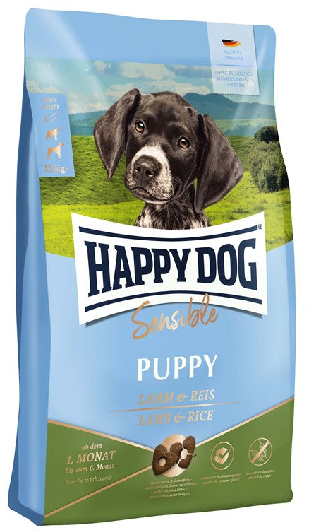 HappyDog Sens. Puppy Lamb & Rice 1 kg