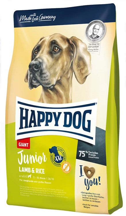 HappyDog Junior Giant Lamb & Rice 15 kg