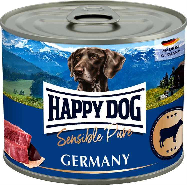 HappyDog konserv, Germany, 100% nötkött, 200 g