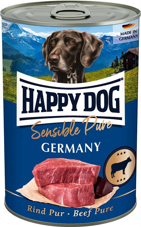 HappyDog konserv, Germany, 100% nötkött, 400 g