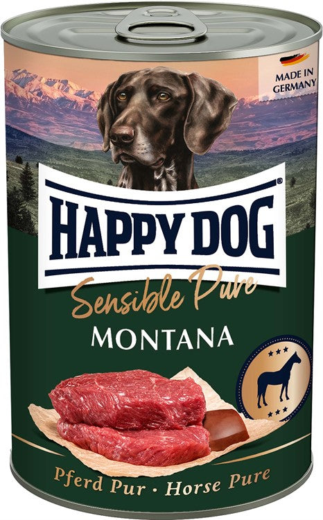 HappyDog konserv, Montana, 100% häst 400 g