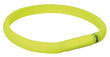 Flash light band USB, M-L: 50 cm/17 mm, limegrön