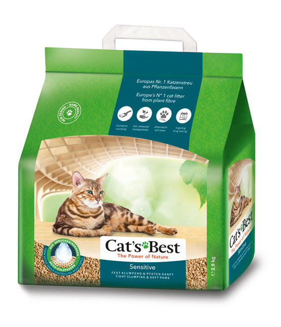 Cat's Best Sensitive 8 L/2,9 kg, klumpbildande