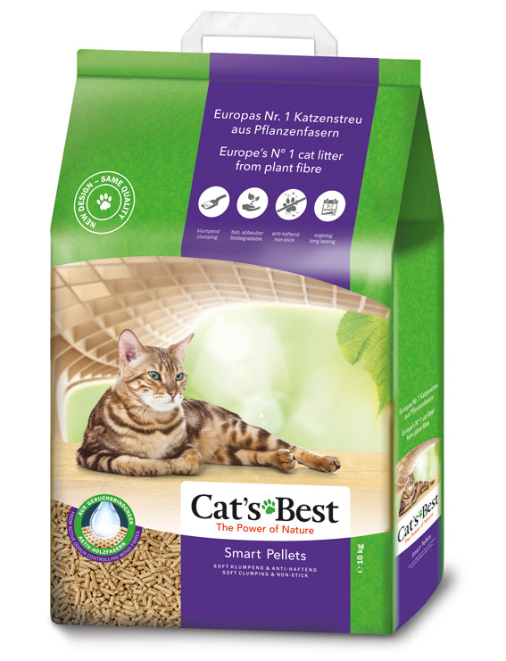 Cat's Best Smart 20 L/10 kg, för långhårskatter