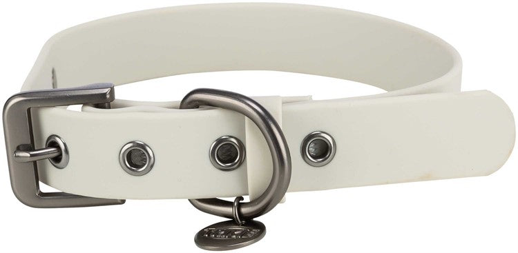 CityStyle halsband, PVC, M-L: 40-47 cm/25 mm, ljusgrå