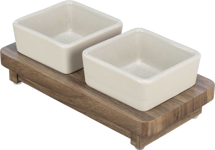 CityStyle matbar, keramik/MDF, 2 × 0.2 l/10 × 10 cm/24 × 4 × 12 cm, gr