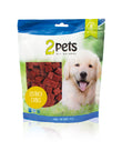 2pets Dogsnack Ostrich/Struts Cubes, 400 g