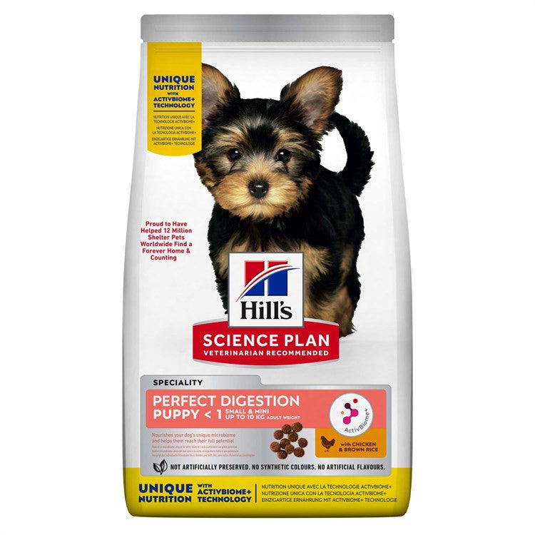 Hills Puppy Perfect Digestion S&M, Chicken & Brown Rice 1.5kg