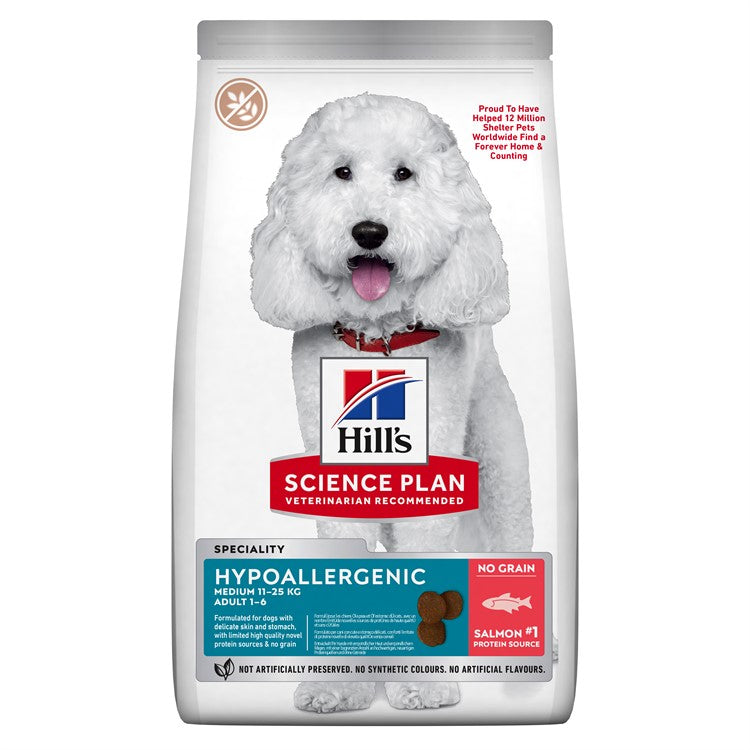 Hills Canine Adult Hypoallergenic Medium Salmon 2.5kg