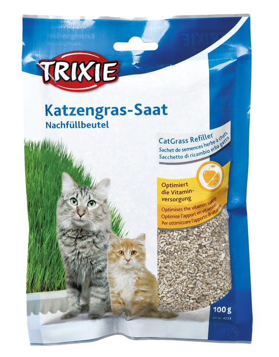 Kattgräs, mjukt, vitaminberikad, refill ca. 100 g