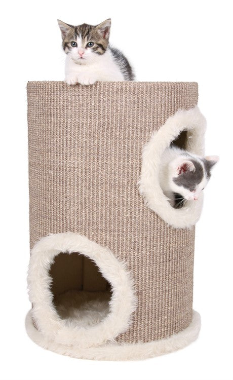 Klösmöbel Cat-Tower Edoardo, ø 33 x h50 cm, taupe/creme