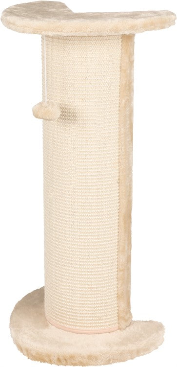 Klösbräda Lorca hörn, 37 x 27 x 75 cm, sisal/plysch, beige