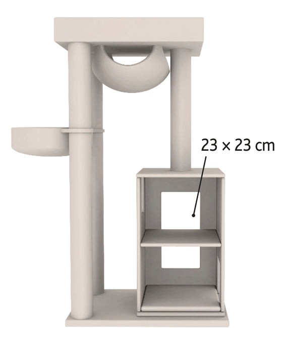 Klösmöbel Amadeus XXL,163 cm, grå