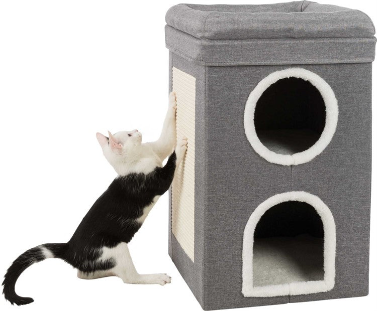 Klösmöbel Cat-Tower Saul, 39 × h64 × 39 cm, grå