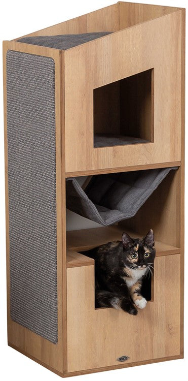 CityStyle Cat-Tower, 105 cm, brun/grå