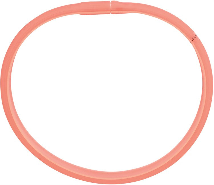 Flash light band USB, silikon, M-L: 50 cm/30 mm, coral