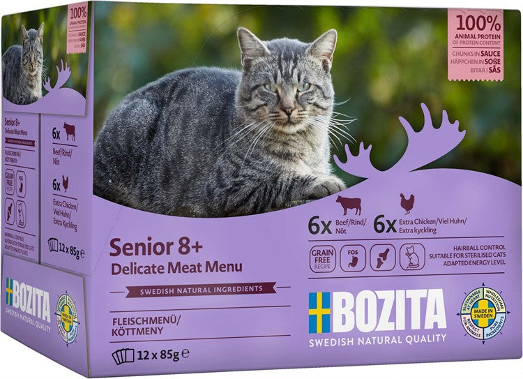 Bozita katt senior sås Multibox 12x85g / 1.02 kg