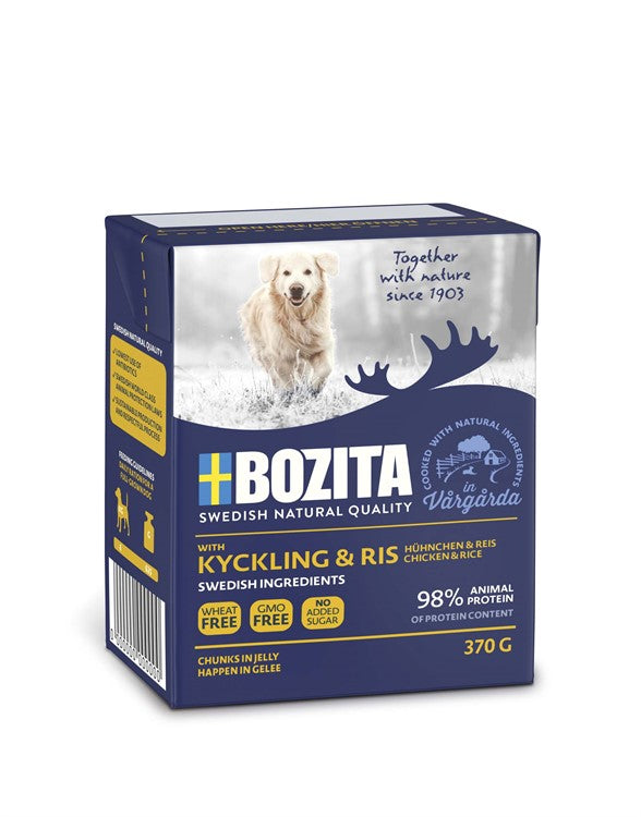 Bozita tetra bitar i gelé kyck/ris 6X370 g