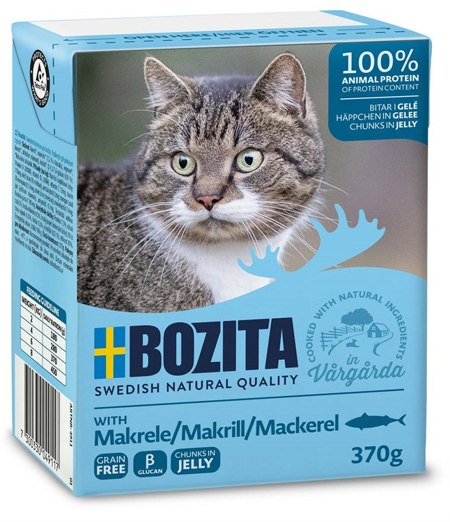 Bozita Katt Tetra Bitar i gelé Makrill 6X370 g