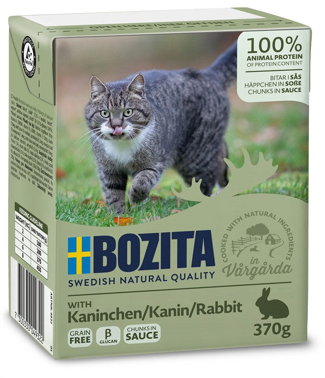 Bozita Katt Tetra Bitar i gelé Kanin 6X370 g