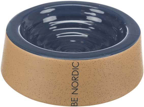 BE NORDIC skål, keramik, 0.2 l/ø 16 cm, mörkblå/beige