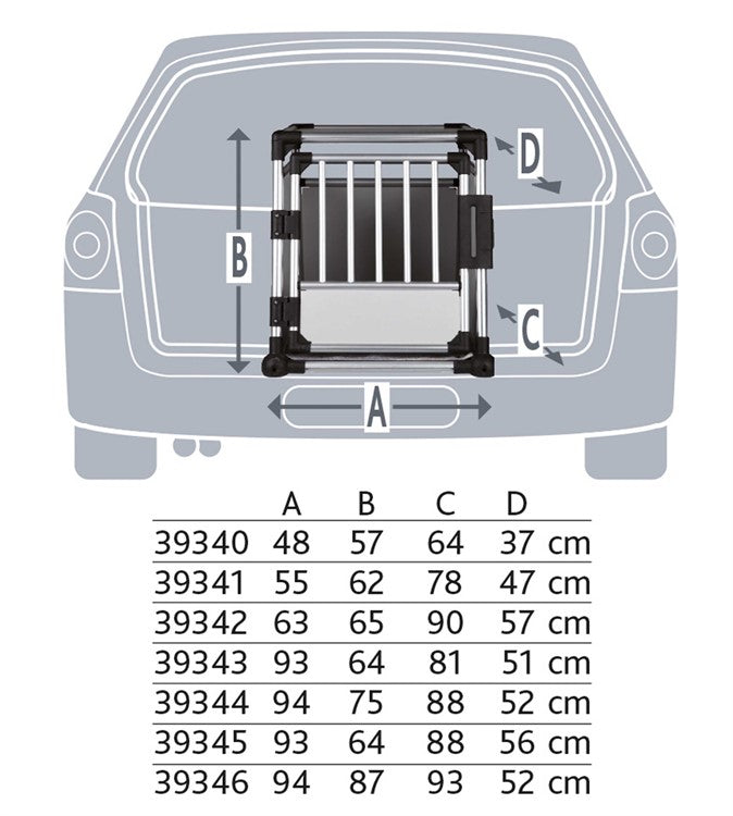 Bilbur aluminium, L-XL: 94×75×88 cm