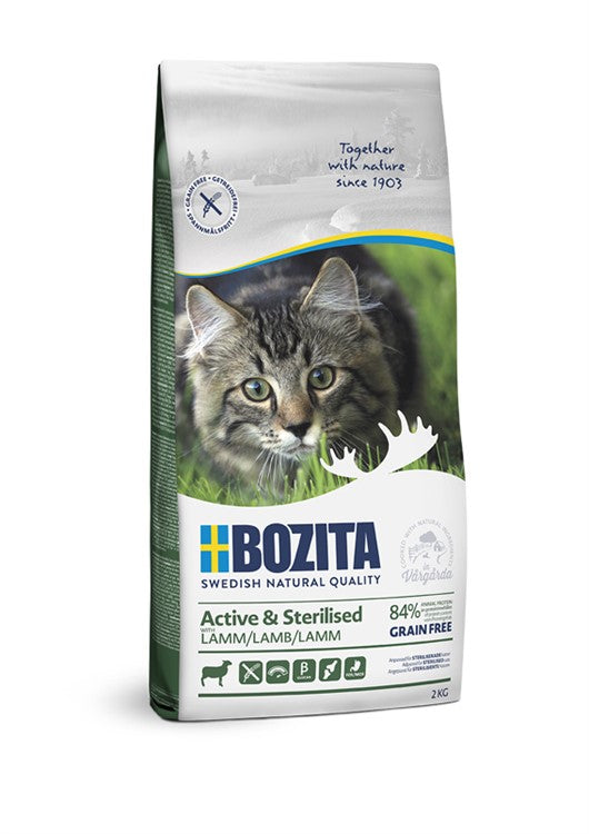 Bozita Active & Sterilized Grain Free Lamb 2 kg